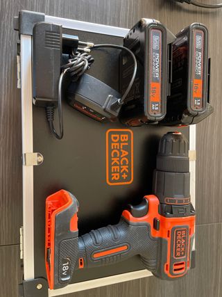 Taladro Atornillador 18V Black+Decker(5 usos casa)