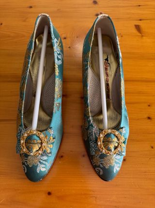 Traje Fallera Artesano + zapatos  Moncada 1977