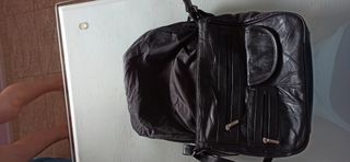 Bolso vintage de cuero negro