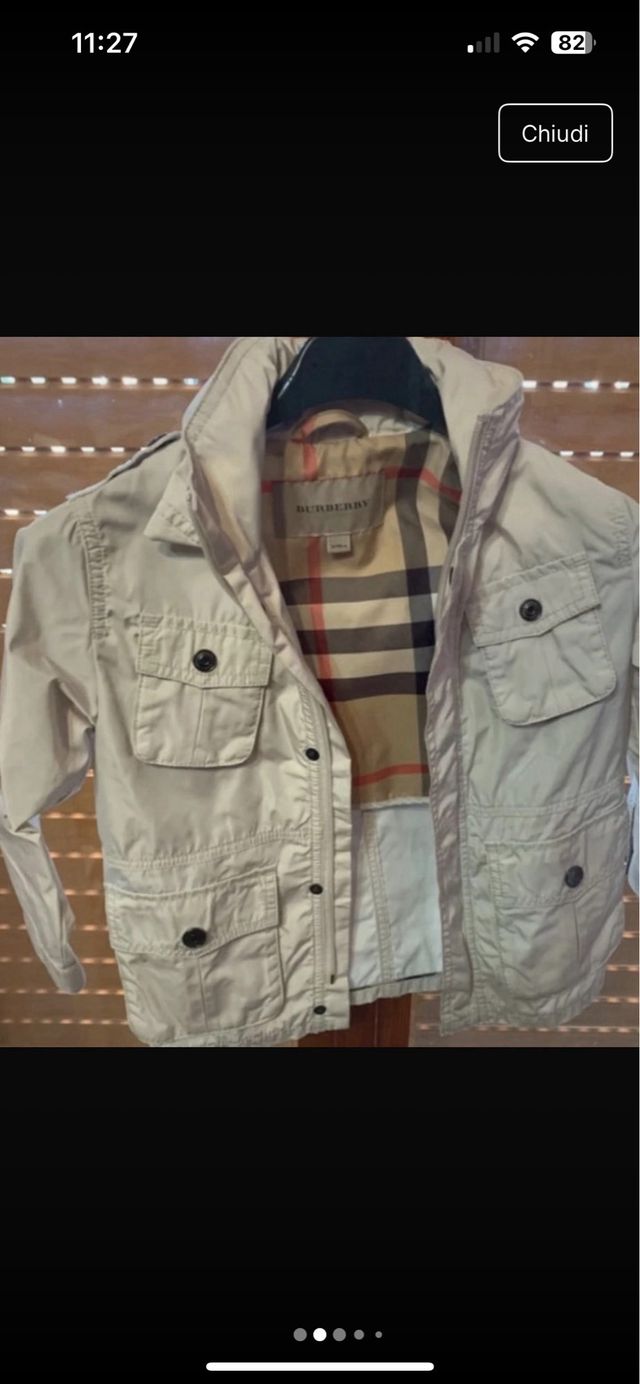 Giacca Burberry 3 anni 98 cm