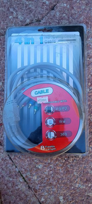 Cable Componente HD 4 en 1 para Consolas