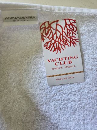 Tappeto bagno cotone con strass 
Yacting Club