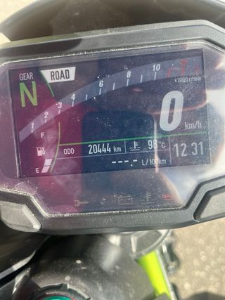 Kawasaki Z900 Negra y Verde 2021