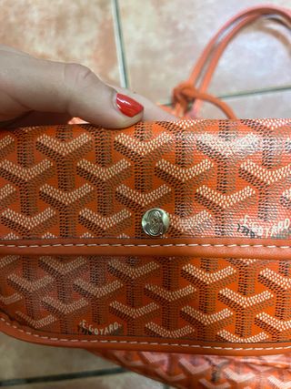Bolso y pochette naranja