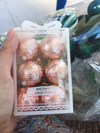 Bolas de Navidad rosas 12