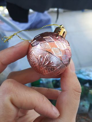 Bolas de Navidad rosas 12