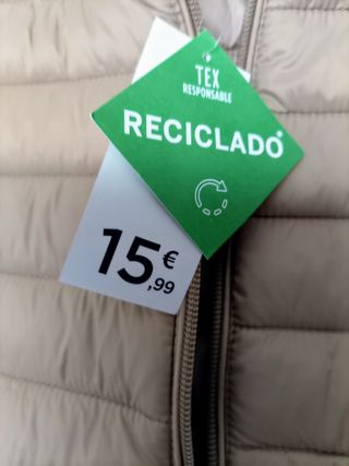 Chaleco TEX beige talla M/38 nuevo