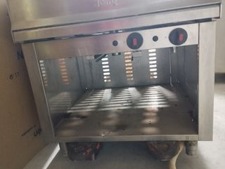 Plancha a gas 1x90 de acero inoxidables 