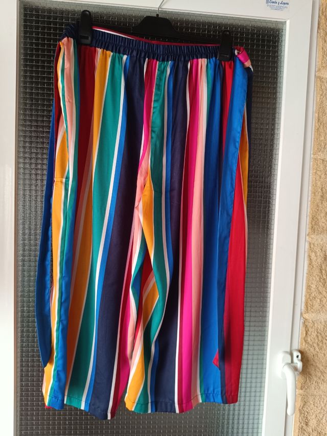 Pantalones rayas satén talla 48/4XL NUEVOS