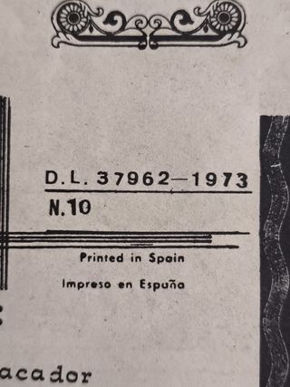 REVISTA  TERROR "ESCORPION" N° 10 AÑO 1973 ANTIGUA