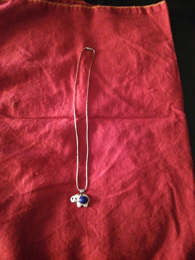 Collar Plata 925 Elefante Suerte