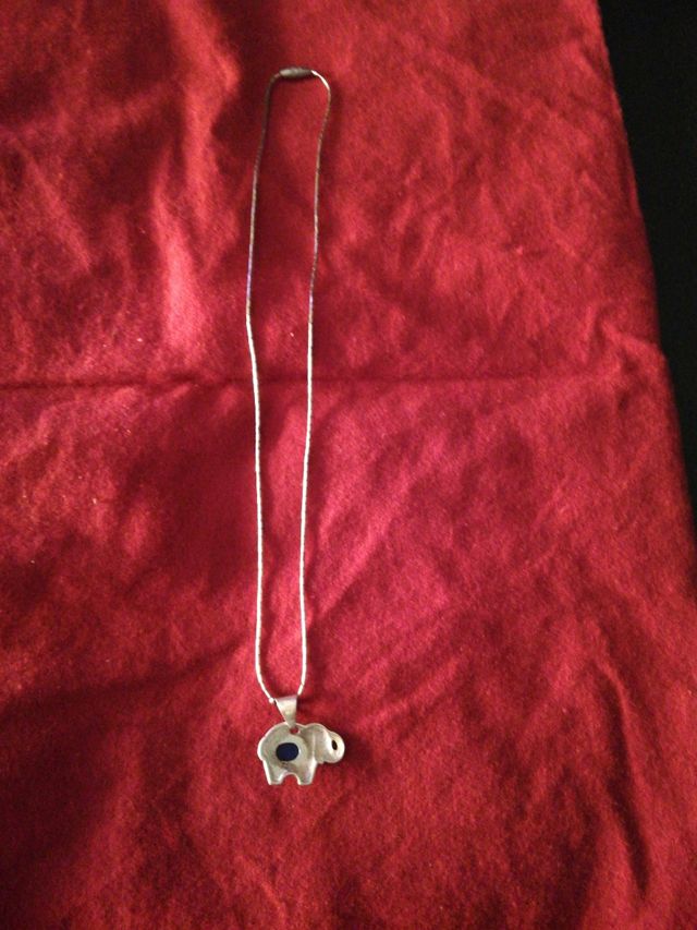 Collar Plata 925 Elefante Suerte