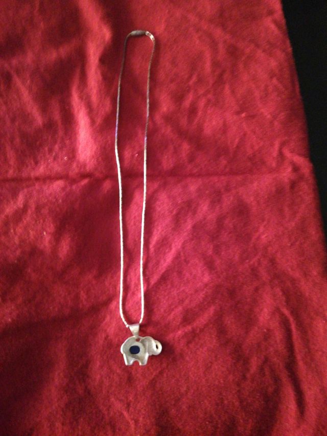 Collar Plata 925 Elefante Suerte