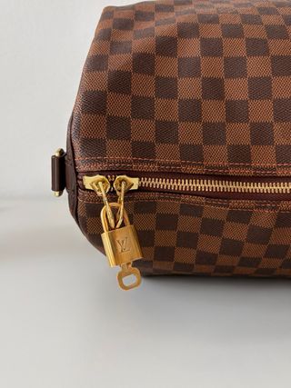 Louis Vuitton Keepall Bandoulière 55 Damier Ebene.