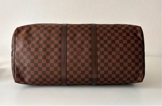 Louis Vuitton Keepall Bandoulière 55 Damier Ebene.