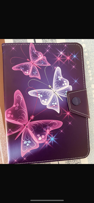 Funda para tablet con mariposas