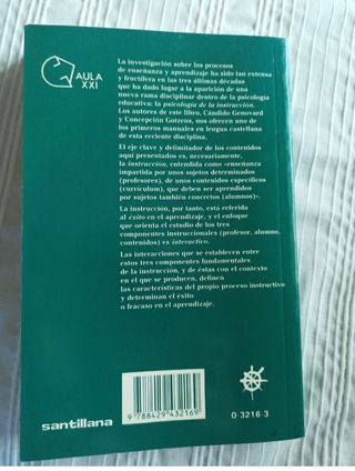 Psicologia de La Instruccion (Spanish Edition)