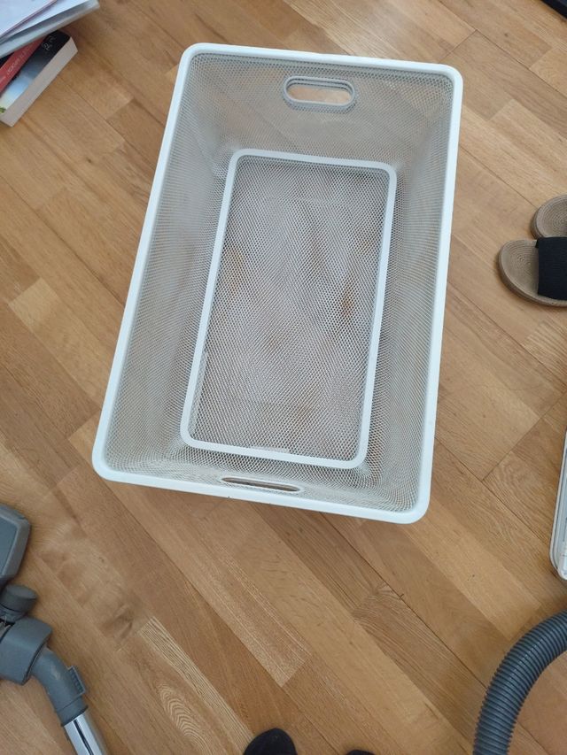 Cesto rejilla blanco Ikea