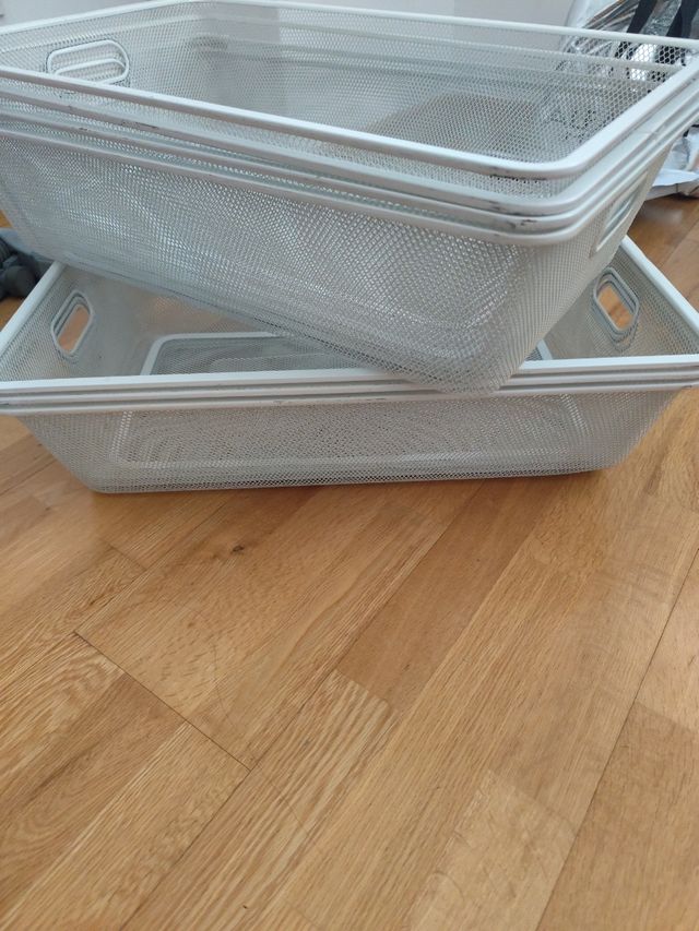 Cesto rejilla blanco Ikea