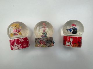 3 Bolas de Cristal Navideñas