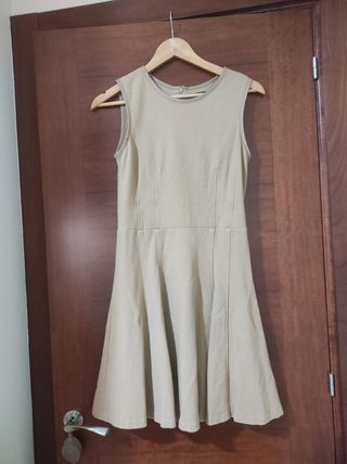 Vestido Zara Beige