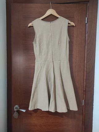 Vestido Zara Beige
