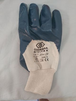 4 pares de guantes Nitrilo Algodón ventilados