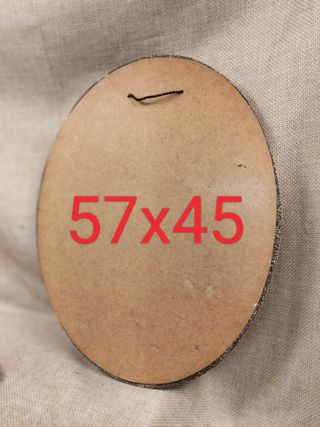 Antiguo cuadro óleo sobre tablero oval