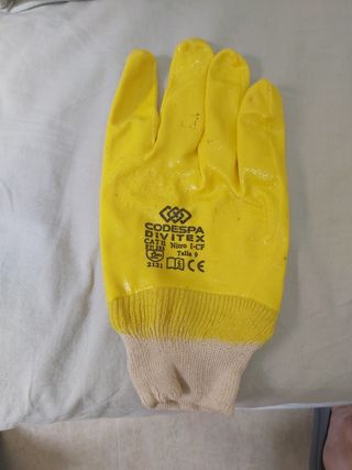 2 Pares Guantes Nitrilo Algodón intelock 