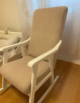 Sillón mecedora lactancia Beige