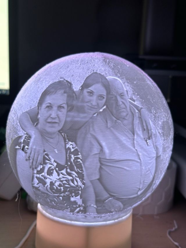 Lámpara 3D personalizada