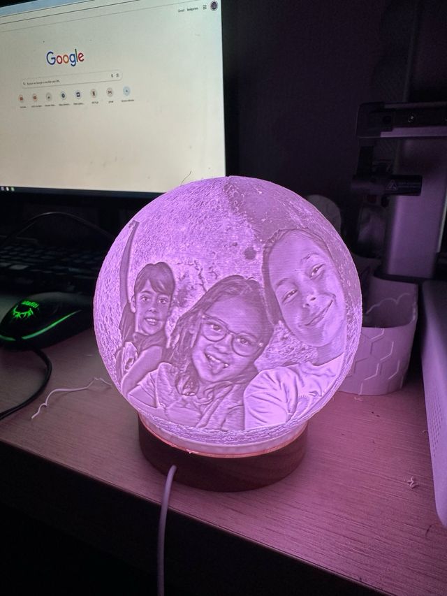 Lámpara 3D personalizada