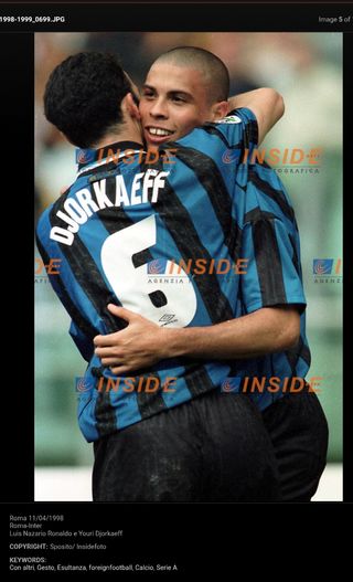 Maglia Ronaldo Inter Milan 97 98 match worn unwash