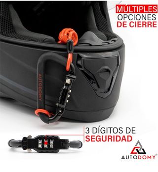 Candado para casco de moto AUTODOMY