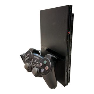 CONSOLA PS2 SLIM NEGRA + MANDO + CABLES + ACC
