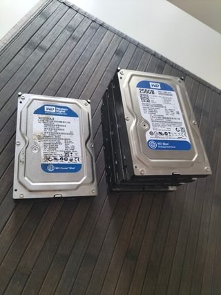 Confezione da 5 dischi rigidi Western Digital da 250 GB e 320 GB