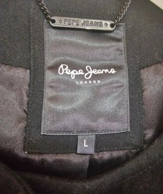 Chaqueta Lana Pepe Jeans Talla L Negra