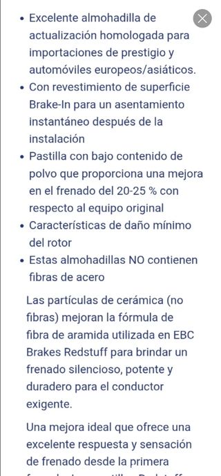 Pastillas EBC Freno Traseras BMW M Performance