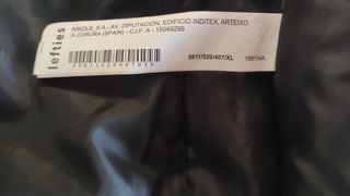 Abrigo Lefties Azul Talla XL