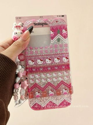 Carcasa iPhone 13/14 Hello Kitty Rosa