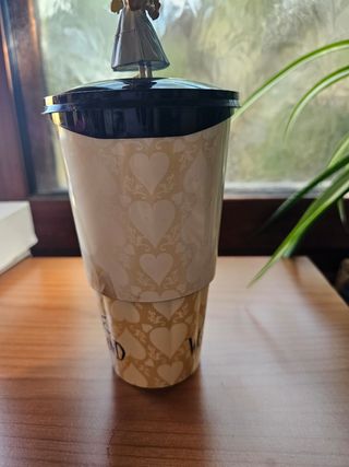 Bicchiere Alice in Wonderland con topper