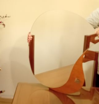 Espejo Diseño Madera y Cristal