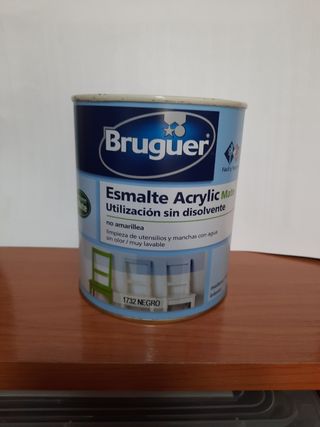 Esmalte Bruguer Acrílico Mate 750ml Negro
