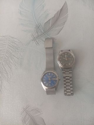 Reloj Automático Citizen Plata y orient platiado 
