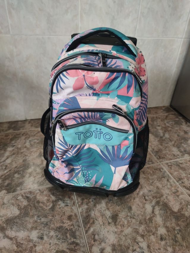 Mochila con ruedas Totto floral