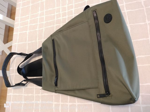 Mochila Misako Antirrobo Verde Oliva