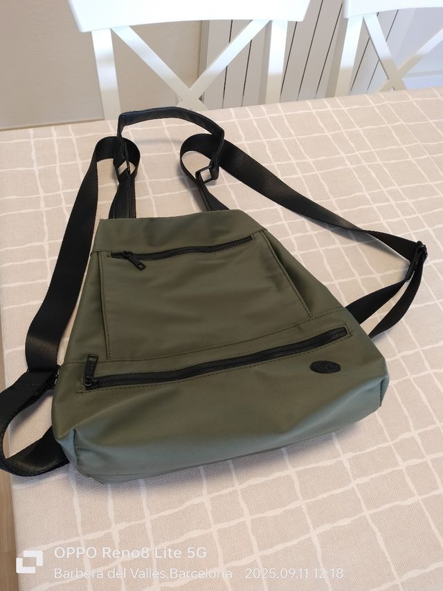 Mochila Misako Antirrobo Verde Oliva