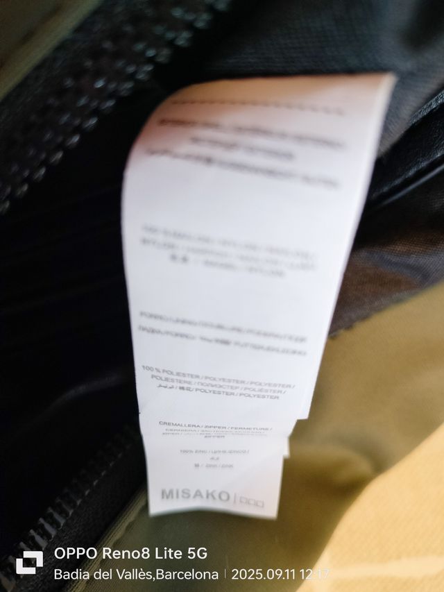 Mochila Misako Antirrobo Verde Oliva