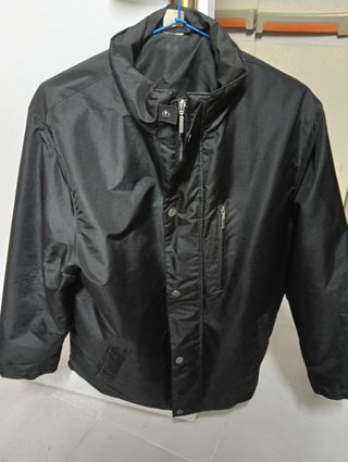 Chaqueta Parka Negra Hombre