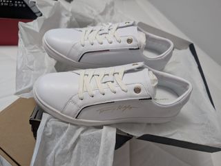 Zapatillas Tommy Hilfiger Mujer Talla 38 Blancas